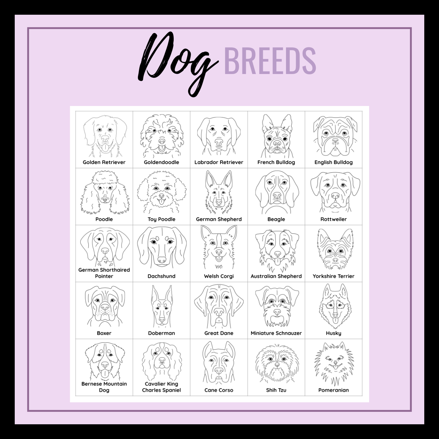 Dog Breed Disc Necklace