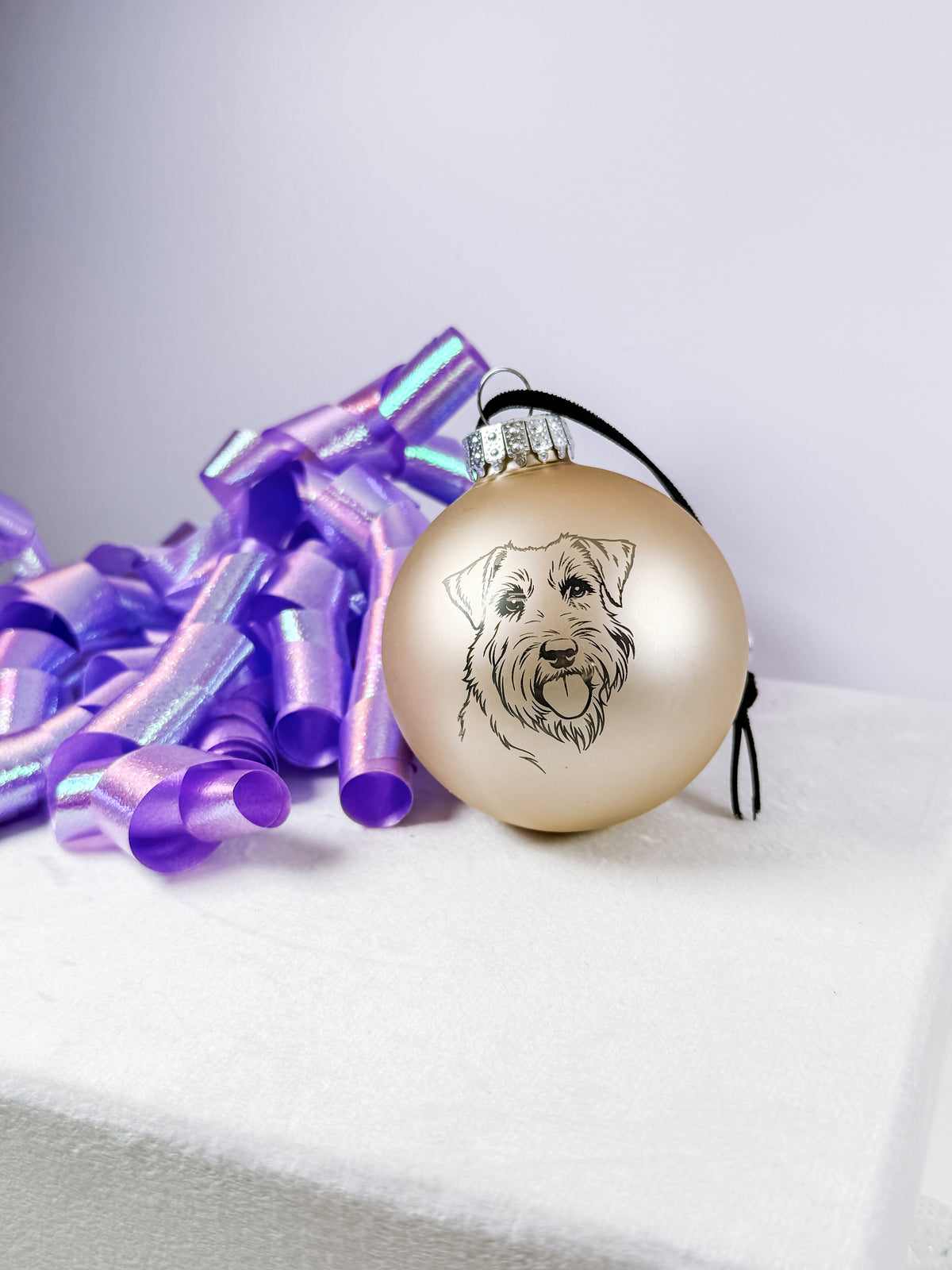 Custom Pet Portrait Christmas Ornament