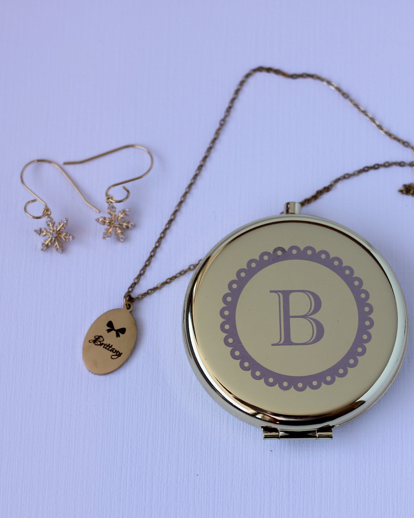 Golden Snowflake Gift Set (Gold-Plated Stainless Steel)