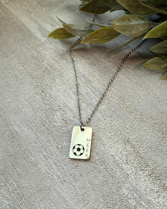 Sports Rectangle Necklace