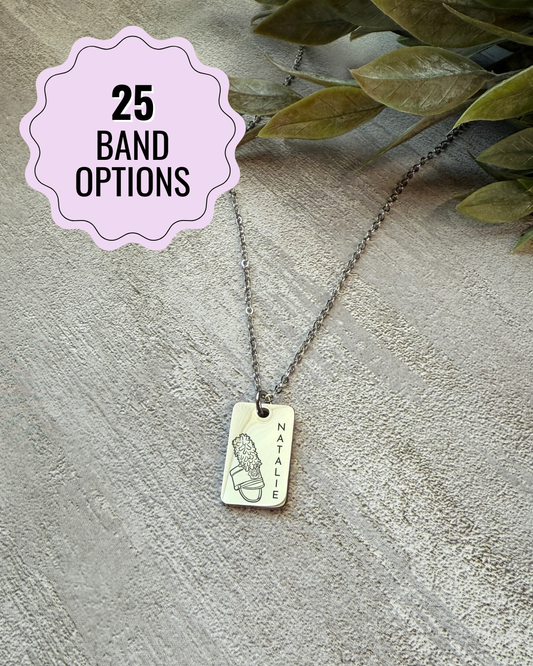 Band Rectangle Necklace