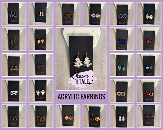 Acrylic Earrings - Mary Rigg Neighborhood Center