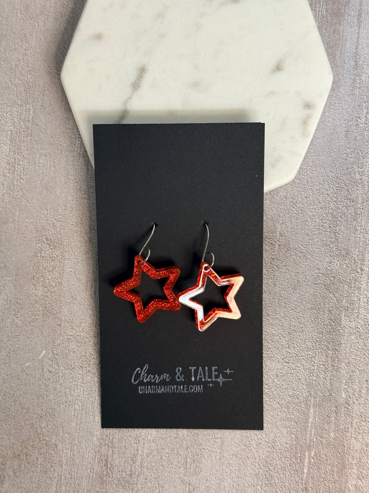 Acrylic Earrings - Mary Rigg Neighborhood Center