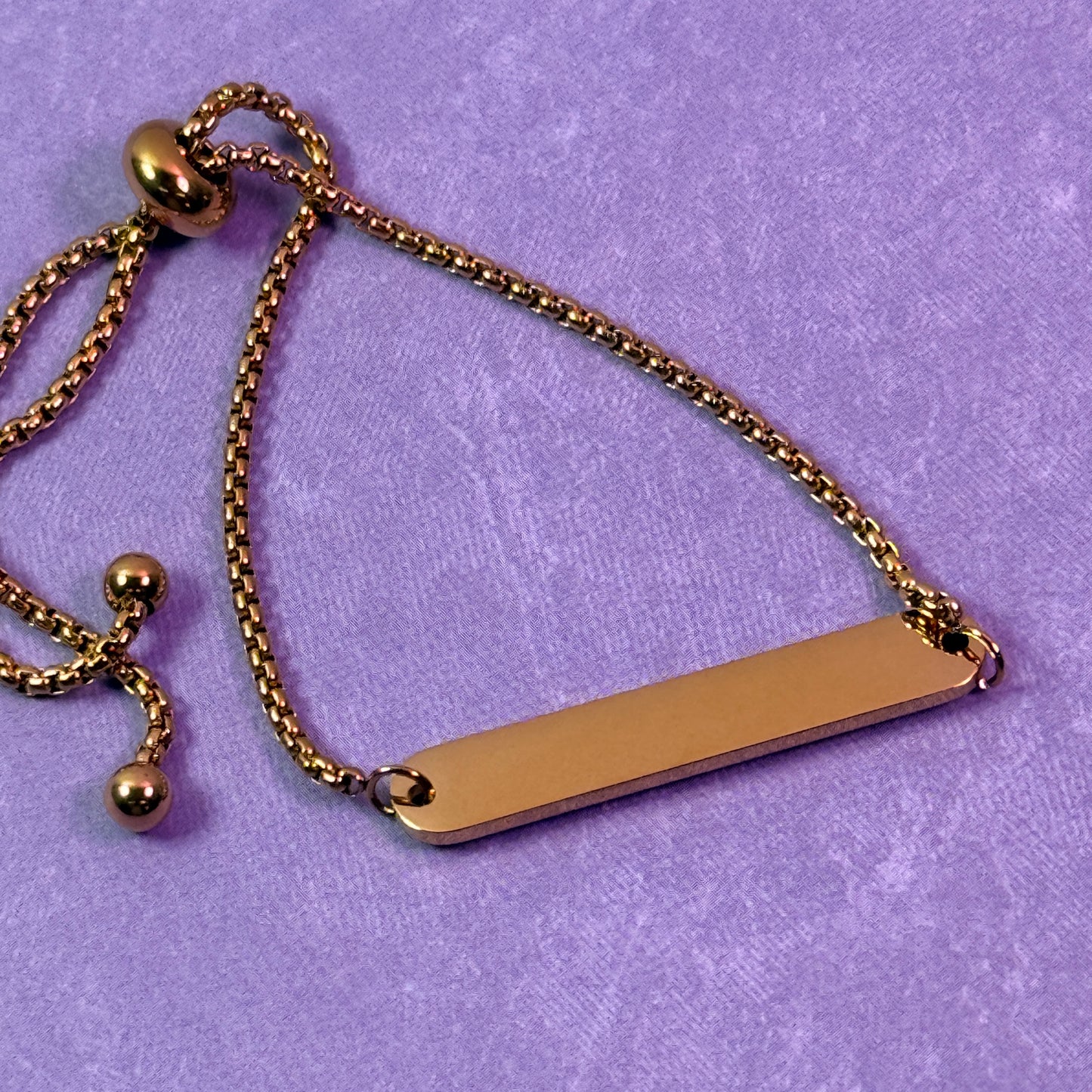 Adjustable Bar Bracelet - Gold