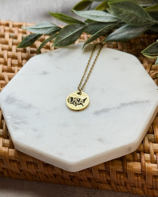USA Disc Necklace