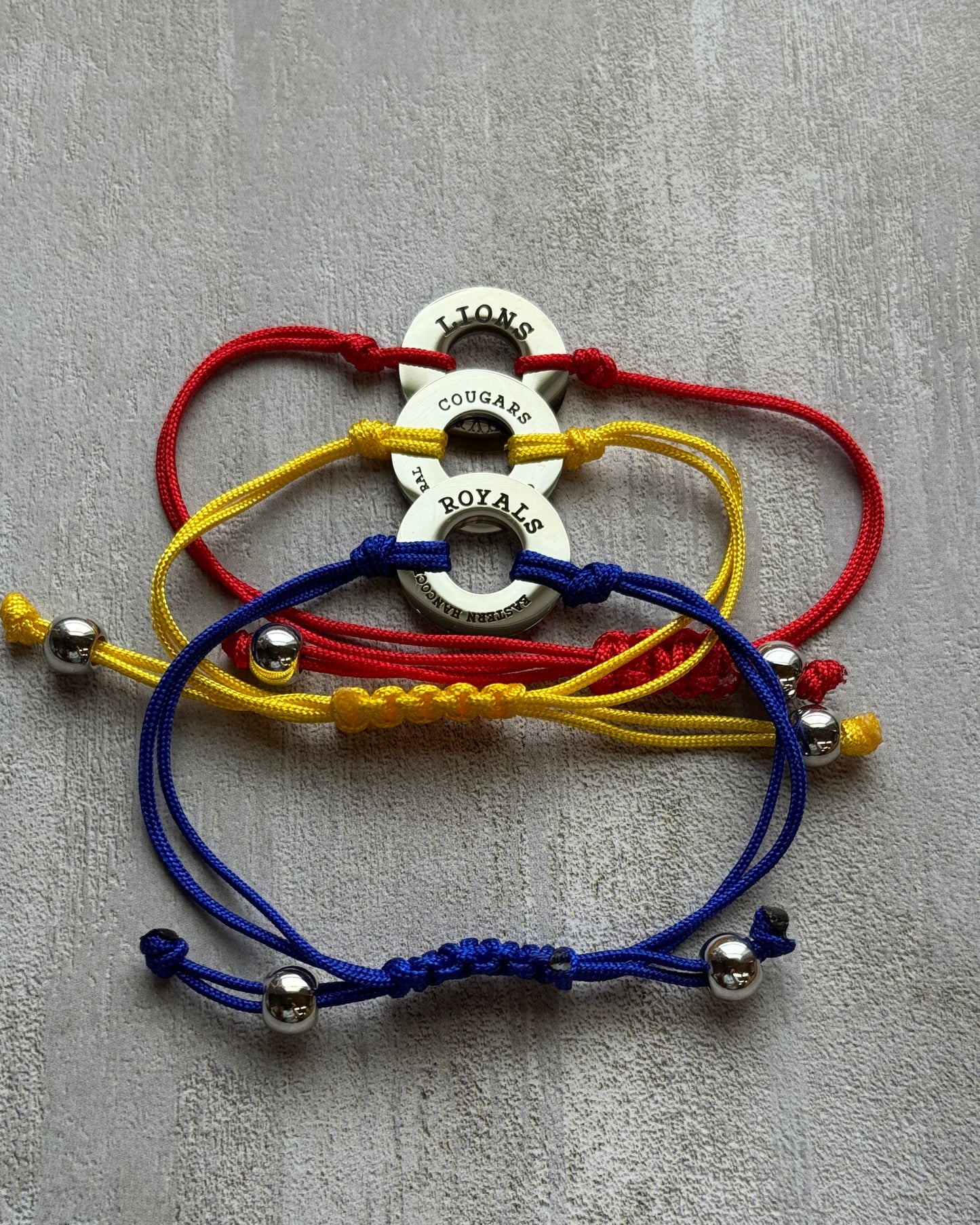 School Spirit Custom Washer Friendship Bracelet