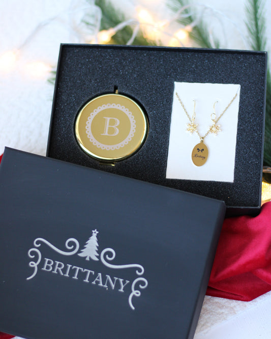 Golden Snowflake Gift Set (Gold-Plated Stainless Steel)