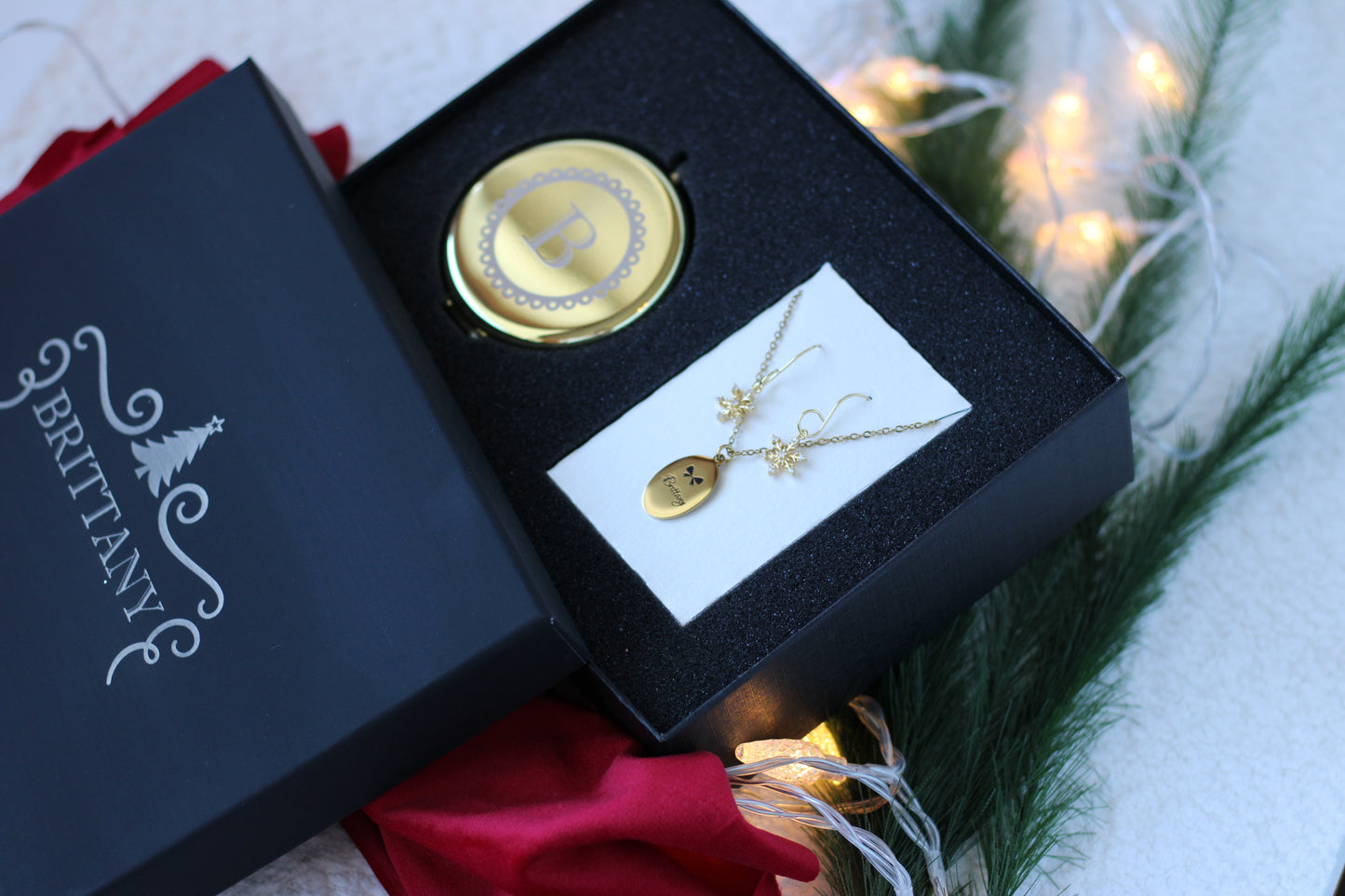 Golden Snowflake Gift Set (Gold-Plated Stainless Steel)