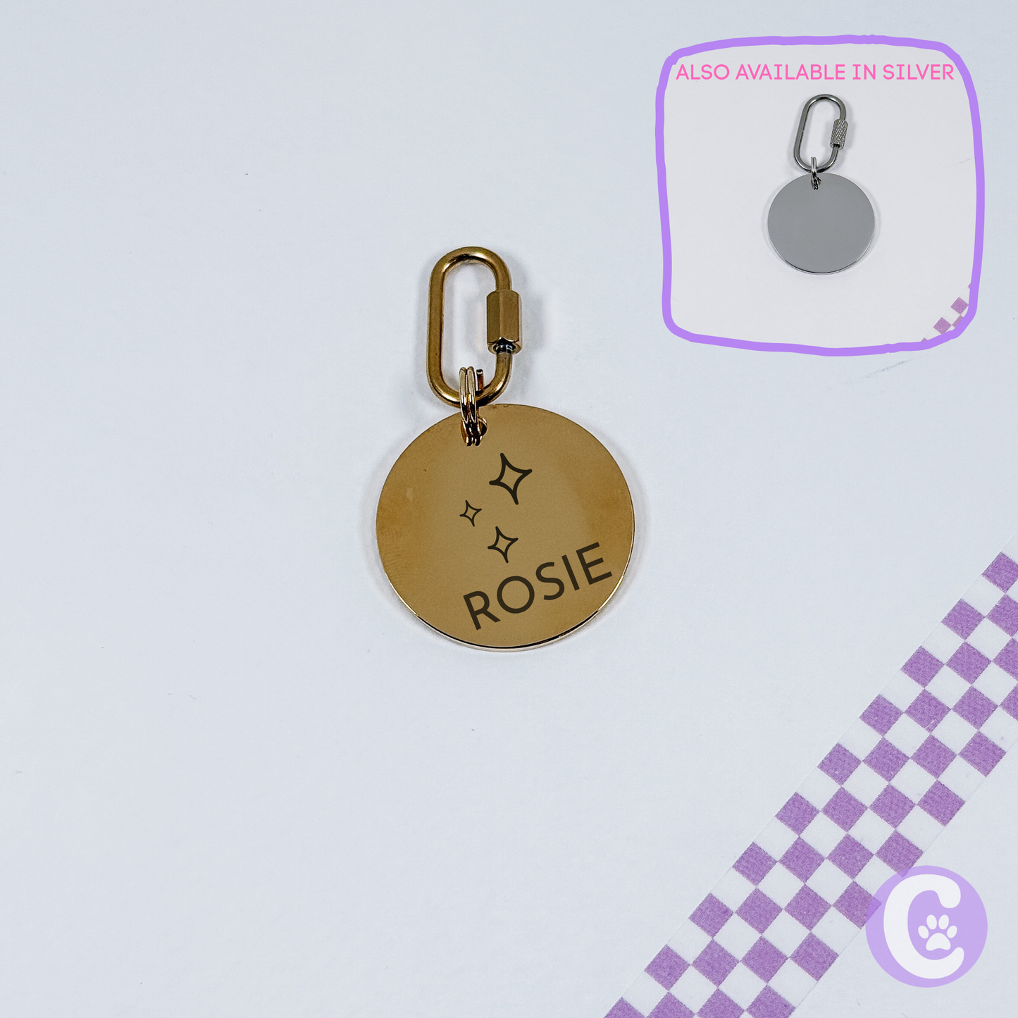 Personalized Disc Pet Tag - Standard