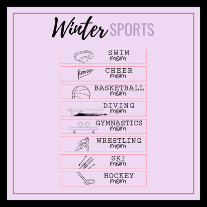 Sports Mom Horizontal Bar Necklace